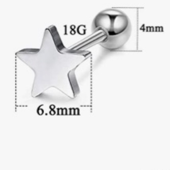 Set of fashion cartilage/tragus earrings - Picture 2 of 5